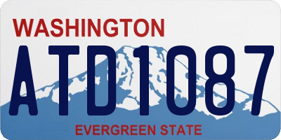 WA license plate ATD1087