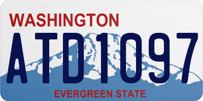WA license plate ATD1097
