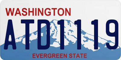 WA license plate ATD1119