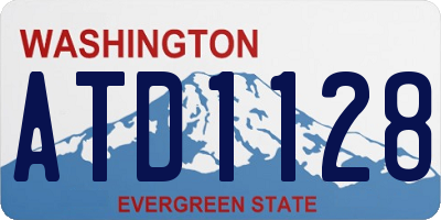 WA license plate ATD1128