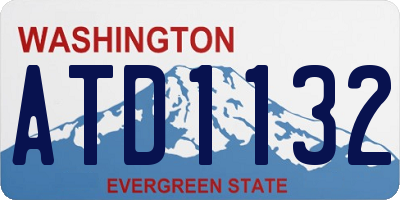 WA license plate ATD1132