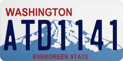 WA license plate ATD1141