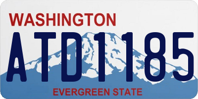 WA license plate ATD1185