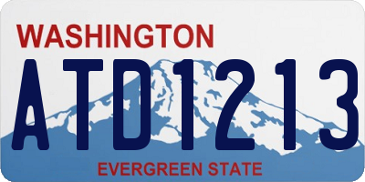WA license plate ATD1213