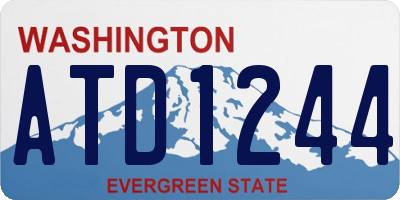 WA license plate ATD1244