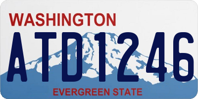 WA license plate ATD1246