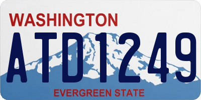 WA license plate ATD1249