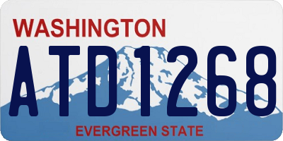 WA license plate ATD1268