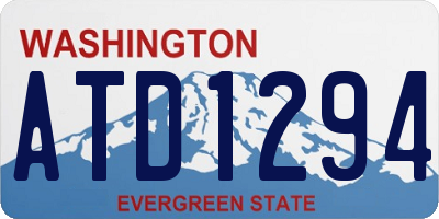WA license plate ATD1294