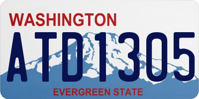 WA license plate ATD1305