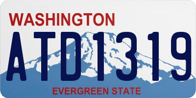 WA license plate ATD1319