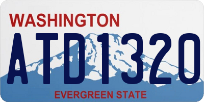 WA license plate ATD1320