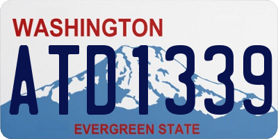 WA license plate ATD1339