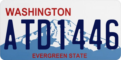 WA license plate ATD1446
