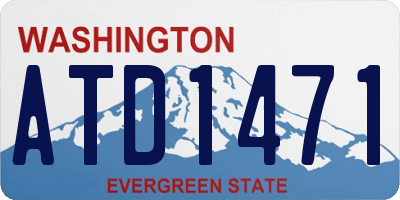 WA license plate ATD1471