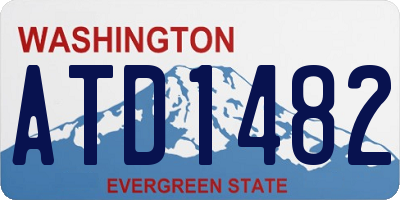 WA license plate ATD1482