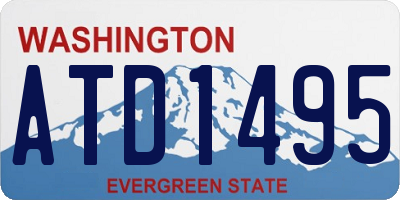 WA license plate ATD1495