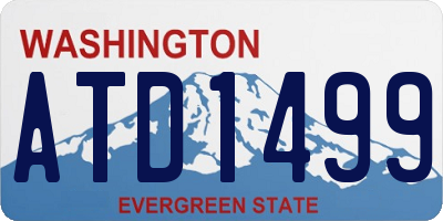 WA license plate ATD1499