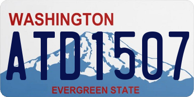 WA license plate ATD1507