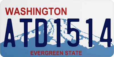 WA license plate ATD1514