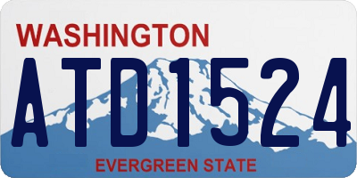 WA license plate ATD1524