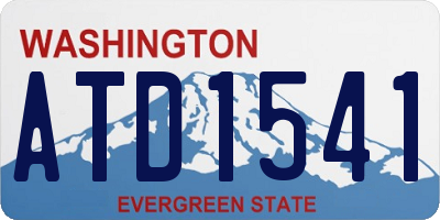 WA license plate ATD1541