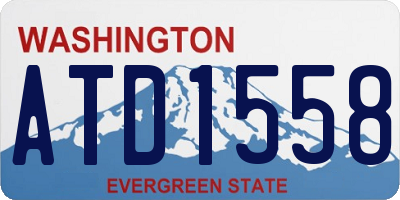 WA license plate ATD1558