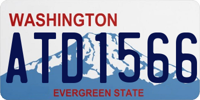 WA license plate ATD1566