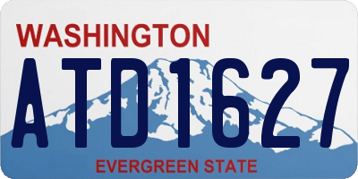 WA license plate ATD1627