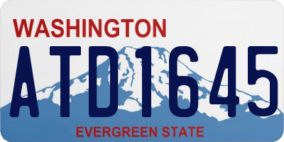 WA license plate ATD1645