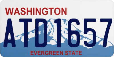 WA license plate ATD1657
