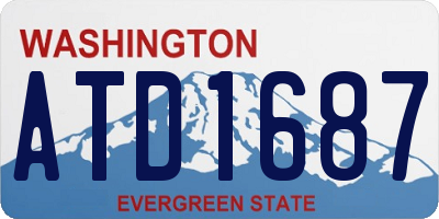 WA license plate ATD1687