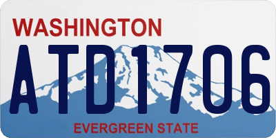 WA license plate ATD1706