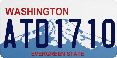 WA license plate ATD1710