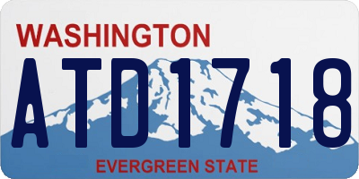 WA license plate ATD1718