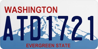 WA license plate ATD1721