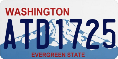WA license plate ATD1725