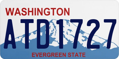 WA license plate ATD1727