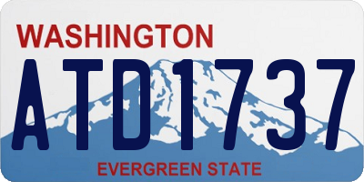 WA license plate ATD1737