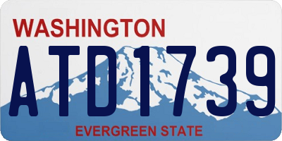 WA license plate ATD1739