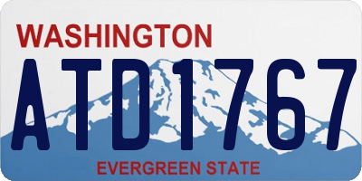 WA license plate ATD1767