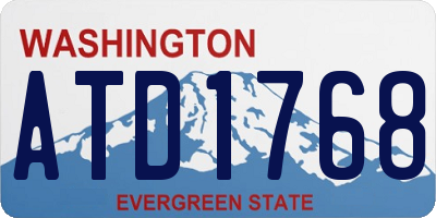 WA license plate ATD1768