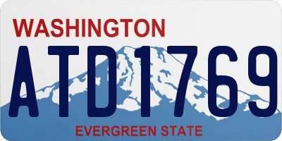WA license plate ATD1769