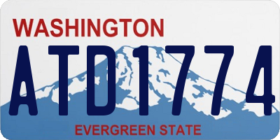 WA license plate ATD1774