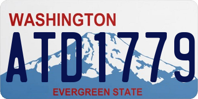 WA license plate ATD1779