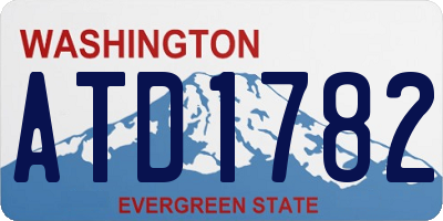 WA license plate ATD1782