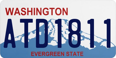 WA license plate ATD1811