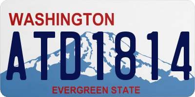 WA license plate ATD1814