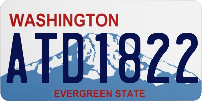 WA license plate ATD1822