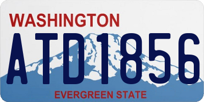 WA license plate ATD1856